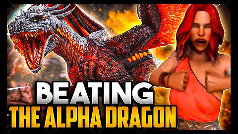 Epic Boss Fight: Beating the Alpha Dragon | Ark ASA