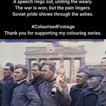 After the Fall Soviet Troops in Berlin 1945 #ColourisedHistory