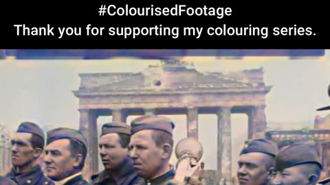 After the Fall Soviet Troops in Berlin 1945 #ColourisedHistory