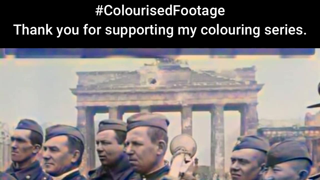 After the Fall Soviet Troops in Berlin 1945 #ColourisedHistory