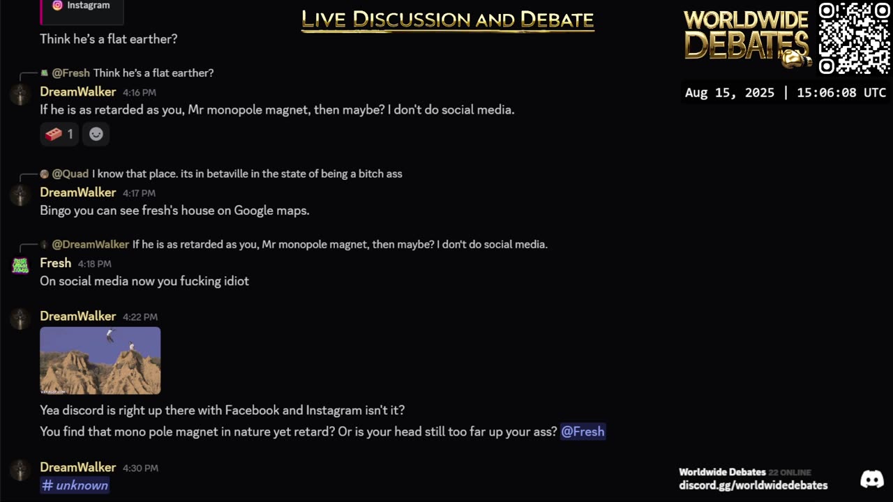 0018 - Worldwide Debates LIVE - YouTube/Rumble/Twitch/Kick