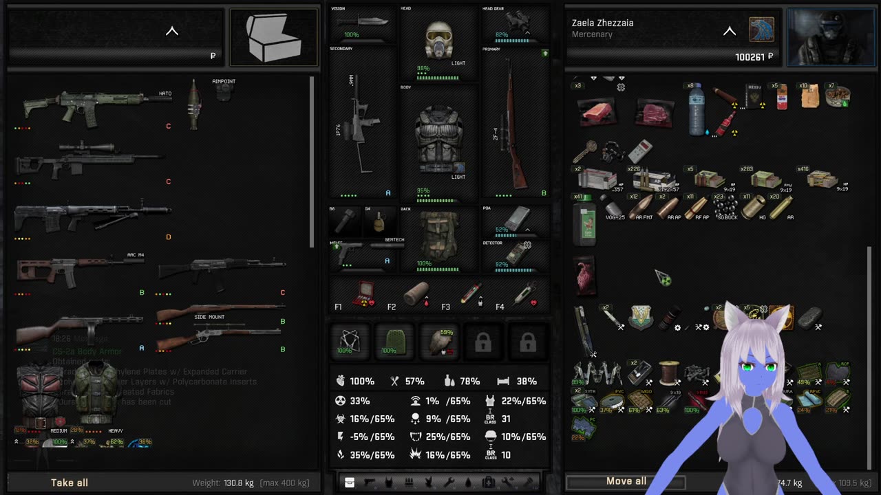 Blue Catgirl Virus Explores S.T.A.L.K.E.R.: GAMMA!