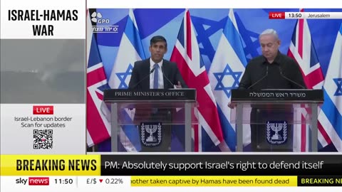 Israel-Hamas war: 'We want you to win' - Sunak tells Netanyahu on Israel visit