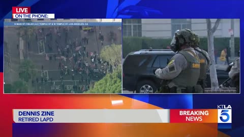 PROTESTERS @ DOWNTOWN LOS ANGELES