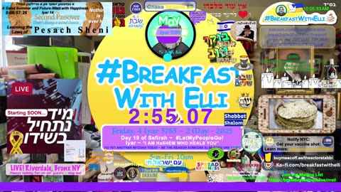 SHOW NOTES: Breakfast with Elli - FRIDAY - 2 May 2025 - 4 Iyar - 5785