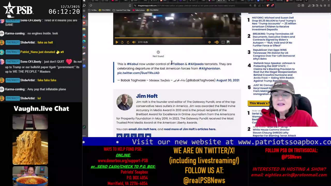Patriots' Soapbox NEWS - LIVE 24/7!