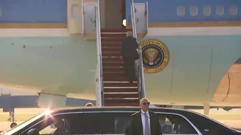 Trump departs for summit with Russia's Putin in Alaska