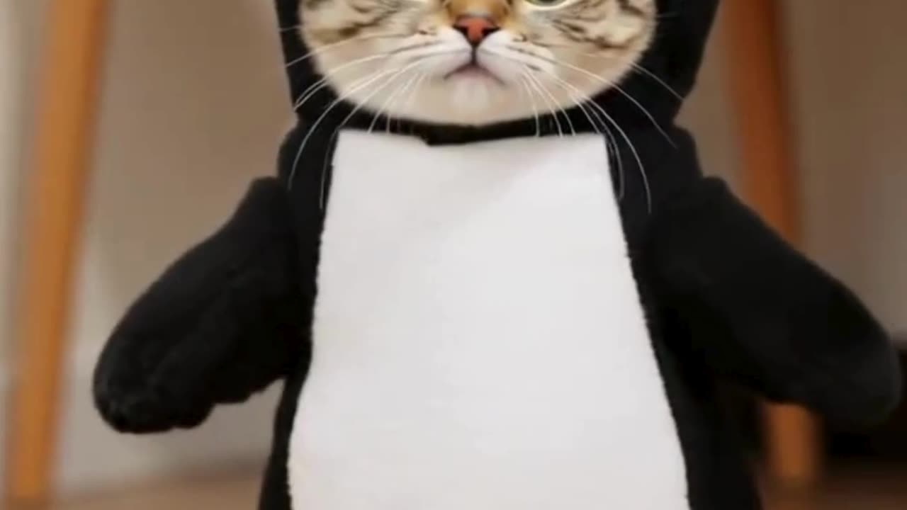 Penguin Cat Dancing