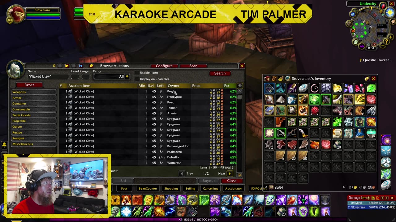KARAOKE ARCADE - WoW, just DINGED 56!