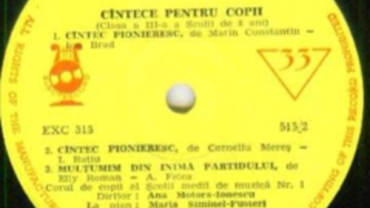 Corul de copii al scolii medii muzicale nr.1-Multumim din inima partidului