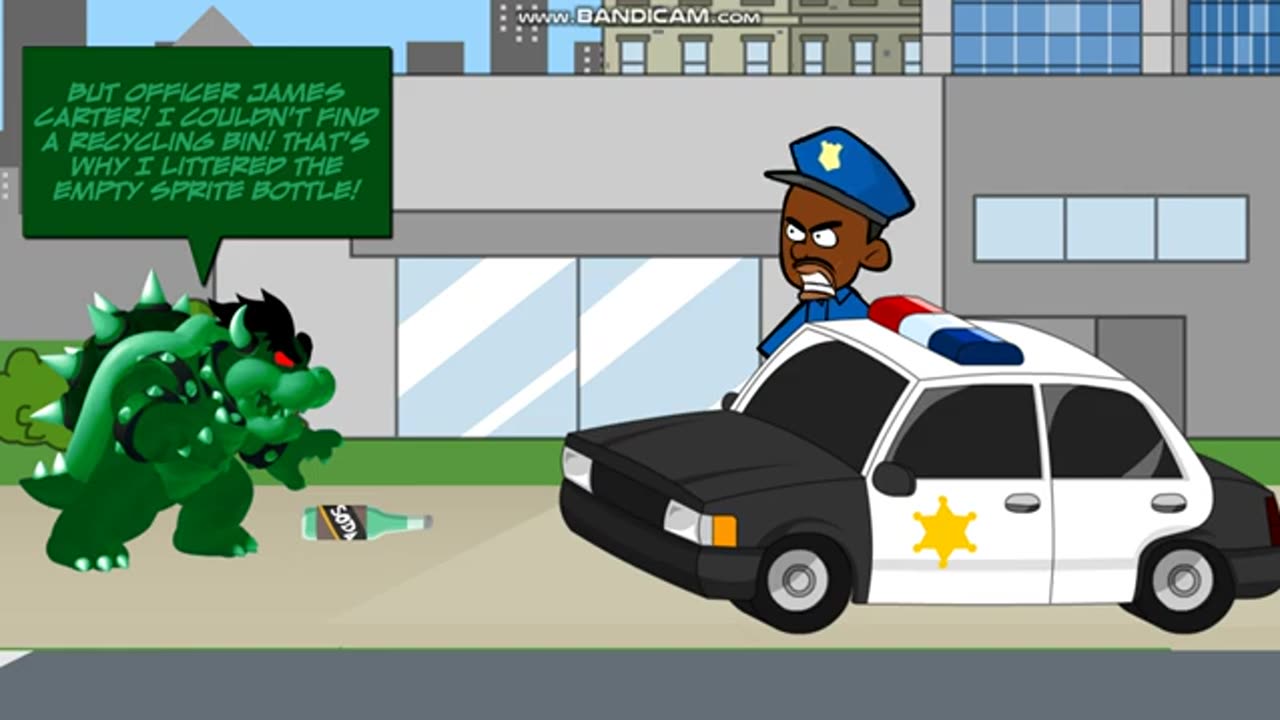 Dark Emerald Bowser Gets Community Service on Earth Day