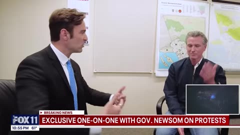 Newsom: Anti-ICE riots were Trump's mess | FOX 11 LA