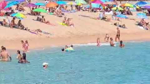 Lloret de Mar Beach of Barcelona Spain