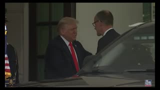 Trump welcomes German chancellor to White House