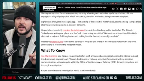 Democrats LOSE IT Over SECOND Signal Leak, Blame Hegseth, DOD FIRES Leakers