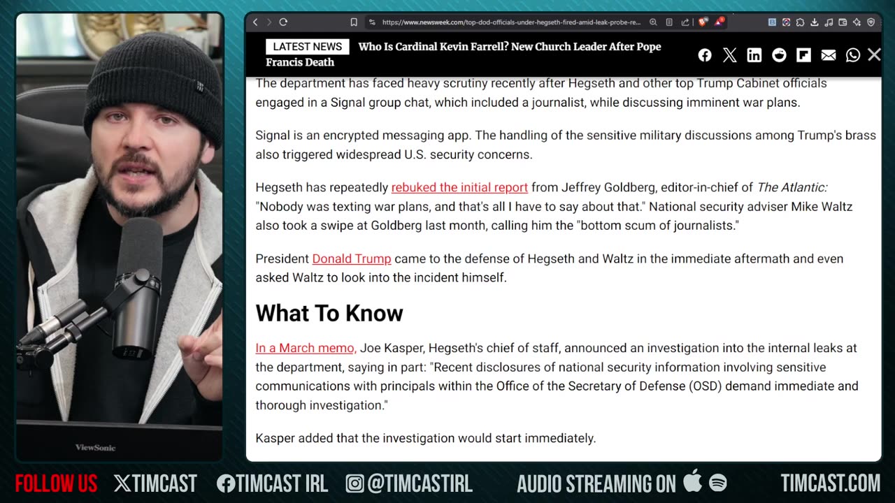 Democrats LOSE IT Over SECOND Signal Leak, Blame Hegseth, DOD FIRES Leakers