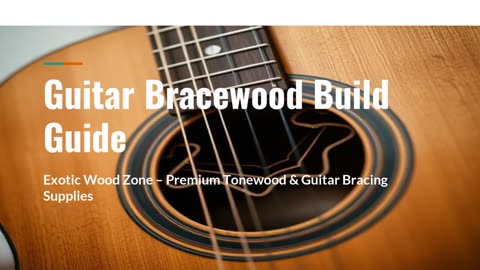 Build better guitars with high-quality guitar bracewood.
