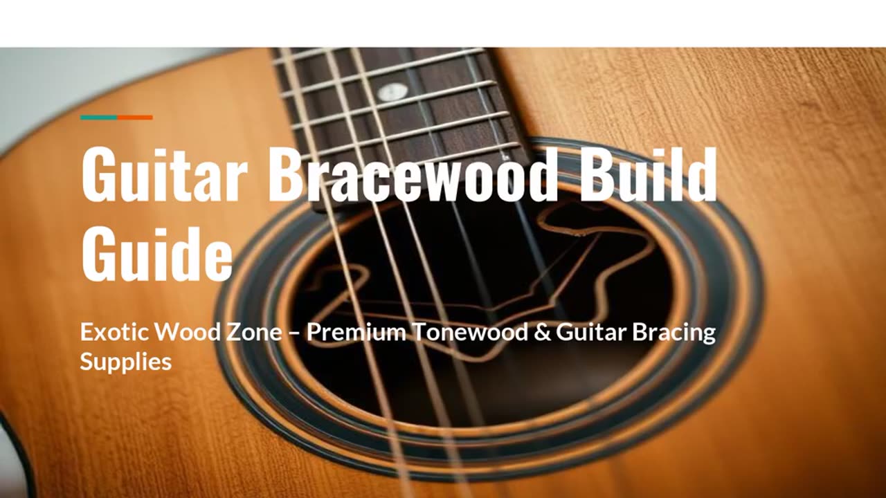 Build better guitars with high-quality guitar bracewood.