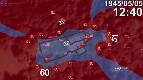 Battle of Castle Itter in 45 seconds using Google Earth