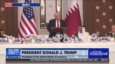 PRESIDENT TRUMP FROM QATAR: "IRAN...WE WANT TO DO THE RIGHT THING"
