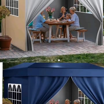 Yita-home 3x3 Meter Outdoor Pop-Up Gazebo – stylish, sturdy, and built for all seasons!