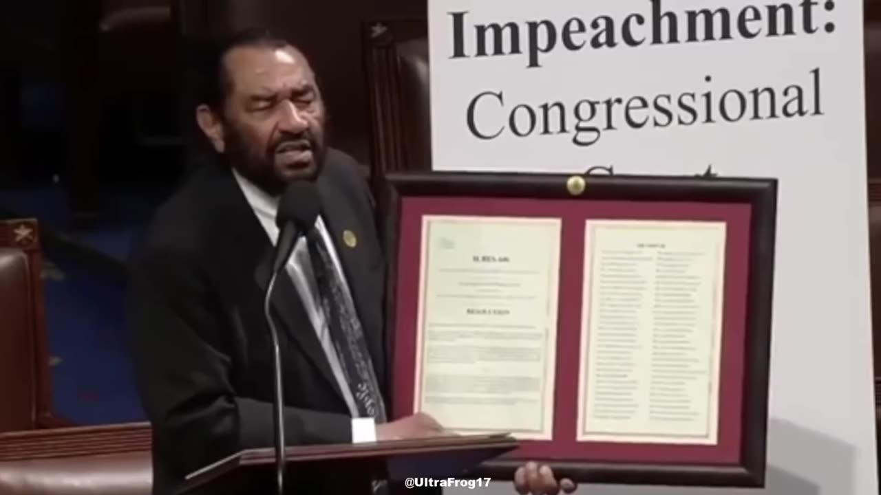 Al Green: I may be the only vote to impeach but that will not deter me