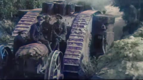 88 - Victorious Sky - WW1 Inspired Trench Music - Colourized Footage