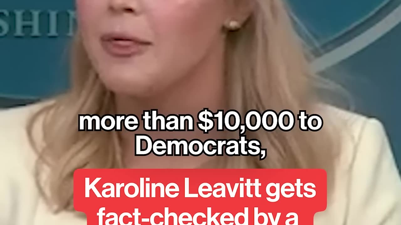 Karoline Leavitt gets fact-checked during White House press briefing