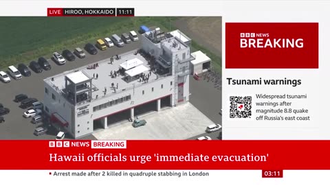 Widespread tsunami warnings after magnitude 8.8 quake off Russia's east coast |sunmax966