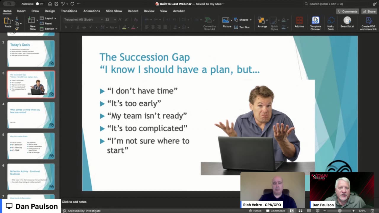 After The Webinar: Built to Last - or Built to Leave