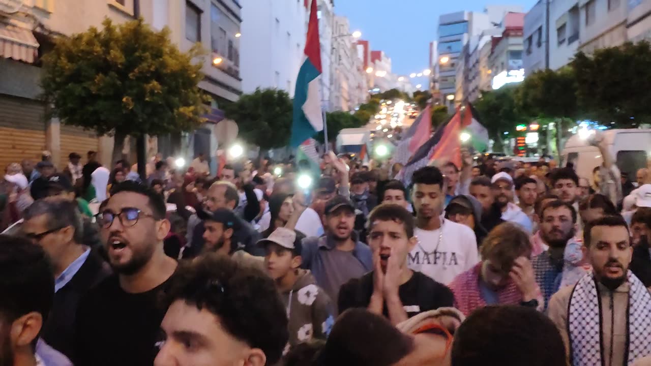 مسيرة الأواني للتنديد بالتجويع الممنهج على سكان غزة طنجة 11 05 2025 طمود فلسطين