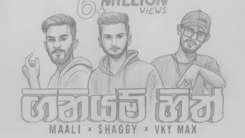 Giniyam Hith Pencil Sketch 🎤 | Sri Lankan Rap Vibes in Graphite ✏️ #geethartstudio