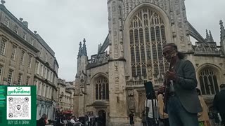 Jazz Nano Street Edition: Busking in Bath, England: 2025 Tour in UK
