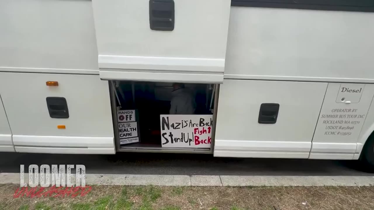 Loomer Unleashed caught one of the BUSSED IN PROTESTERS who was bused