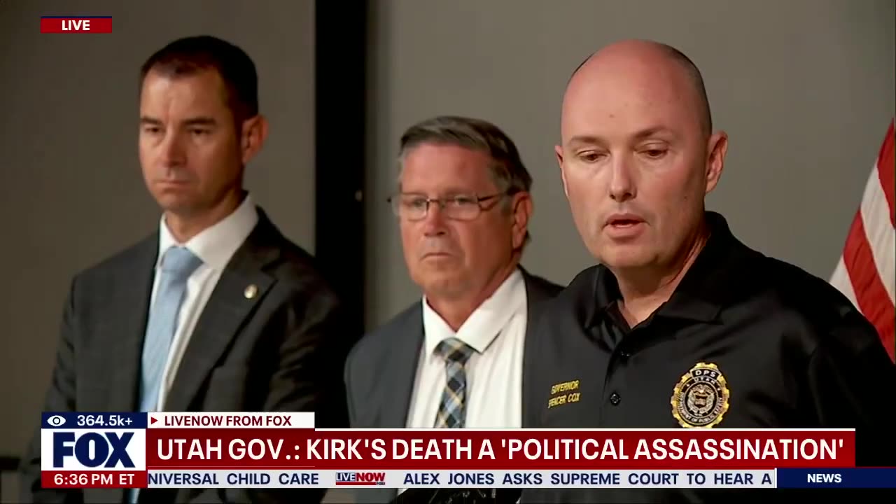 OFFICIAL UPDATE: Person in custody in Kirk shooting