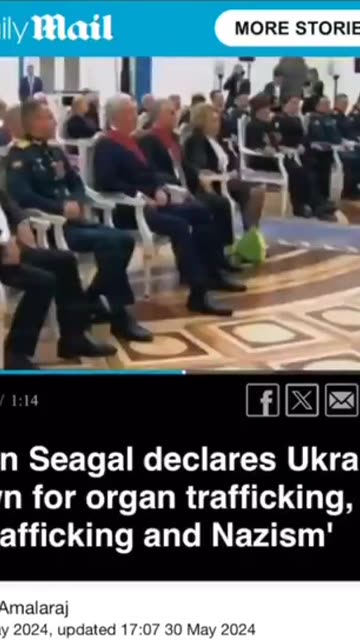 Steven Seagal: "Ukraine was known for human trafficking, organ trafficking, child sex trafficking,