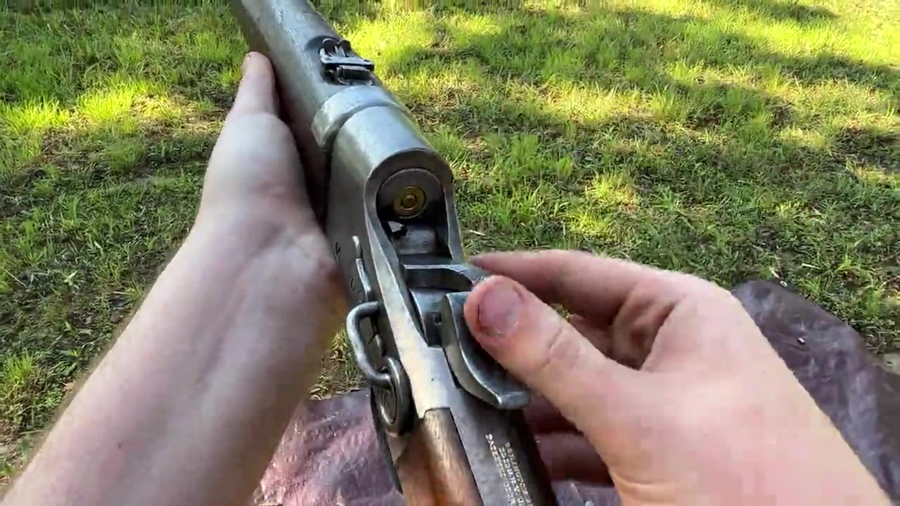 7mm Rolling Block Carbine POV firing
