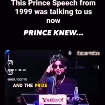 Prince was a good soul. He was too good for this messed up timeline.