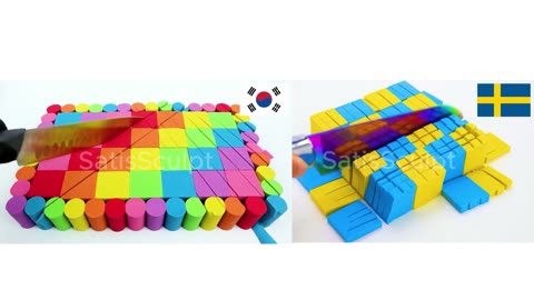 Symmetry of Nations — 🇰🇷 South Korea × 🇸🇪 Sweden • Pure 4K Visual ASMR • Harmonie Visuelle