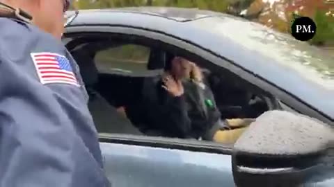 BREAKING: Portland woman panics after pulling illegal maneuver to block ICE agents