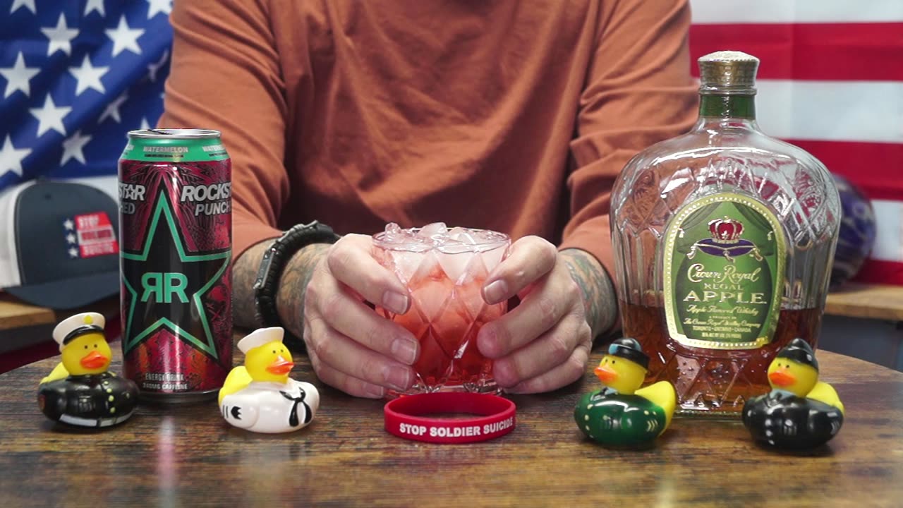 Edward Long - Crown Royal Apple Whisky & Rockstar Punched Watermelon Energy Drink