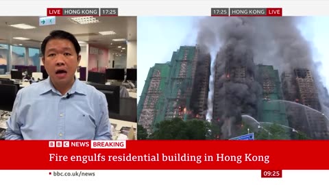 At least four killed as fire engulfs Hong Kong apartment blocks