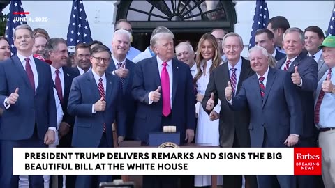 President Trump Signs The One Big Beautiful Bill Into Law & Delivers Remarks