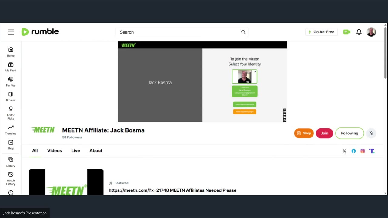 MEETN Affiliate: Jack Bosma