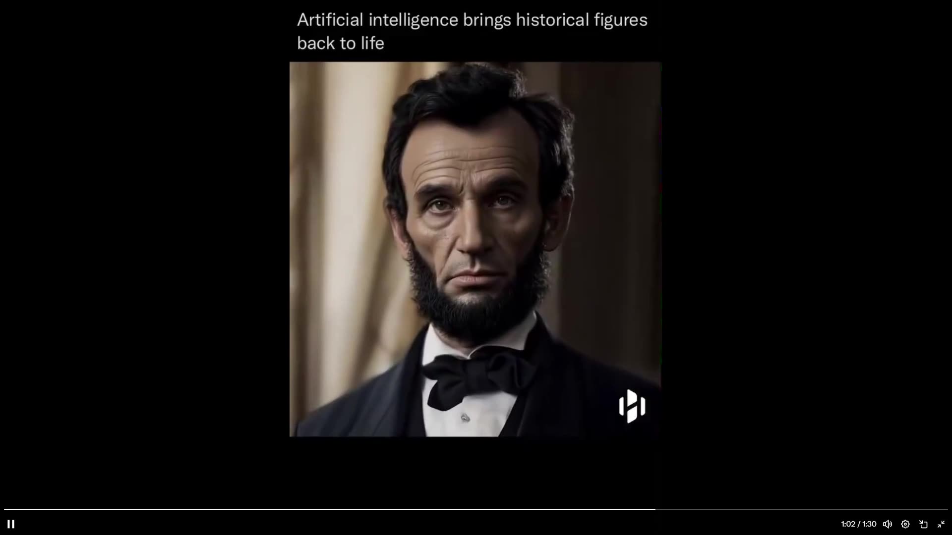 This is COOl !!! A.I. brings to live past historical figures .Good use of A.I.