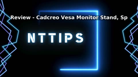 Cadcreo Vesa Monitor Stand, Spring Height Adjustment Swivel and Tilt Vesa Stand,
