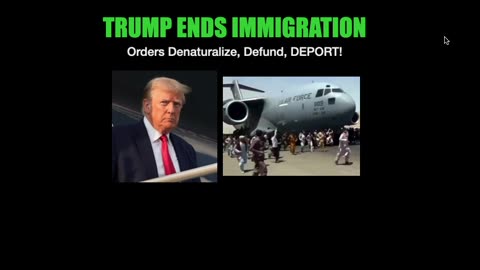 Trump Ends Immigration: Plus Ties to Color Revolution