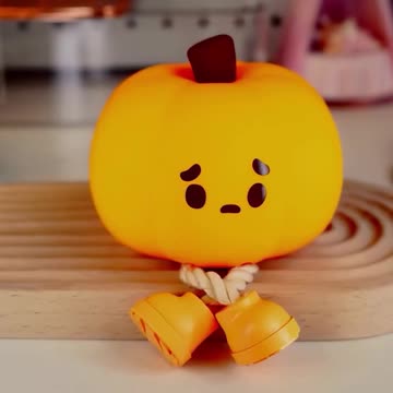 USB Rechargeable Pumpkin LED Night Light with Timer