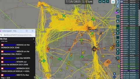 Bird Mafia Utah China India Gang Warfare over US60 near Phoenix AZ - no audio - July 19th 2025 -