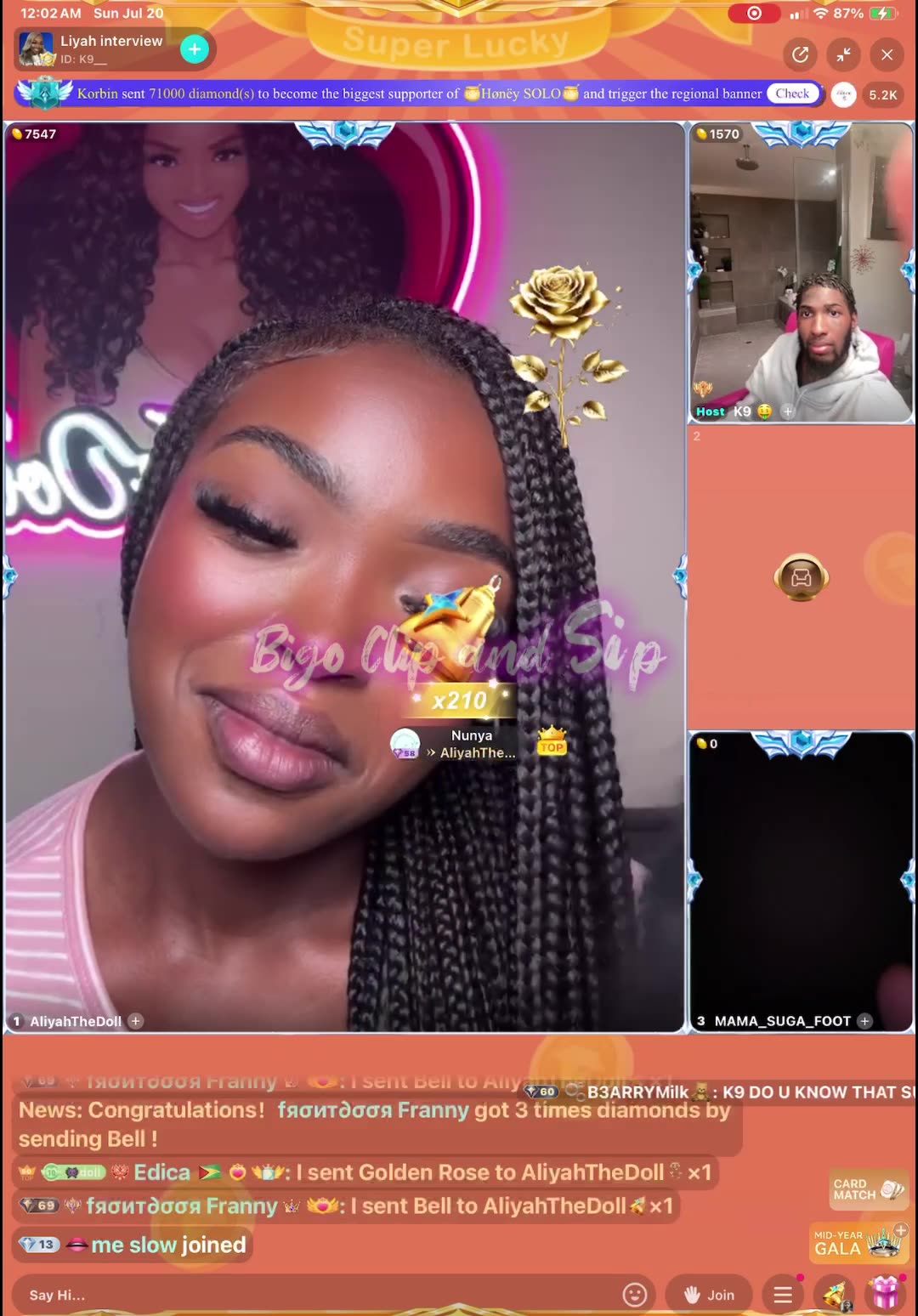 K9 sits down with Liyah who admits she had sex with CeeCees bd Lionel 7/19/25 #bigoclipandsip